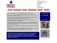 Tablet Screenshot of hickeydesign.co.uk